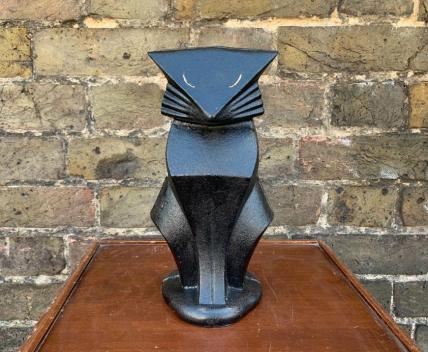 Art Deco cat doorstop